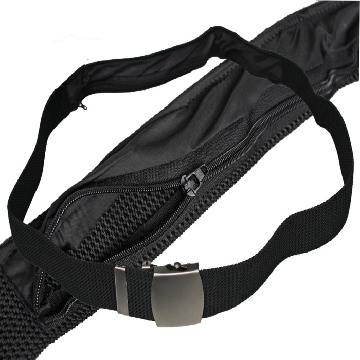 MFH belt with money compartment, black